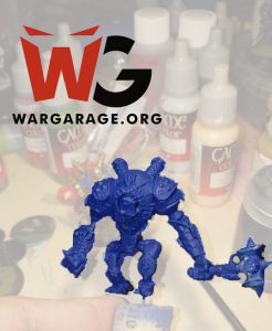Ironclad de Warmachine con imprimación azul
