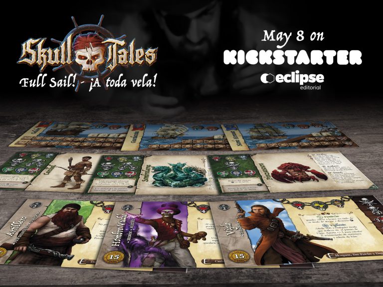 Skull Tales ¡A Toda Vela! Varios Tarjetas de personajes, monstruos y barcos.