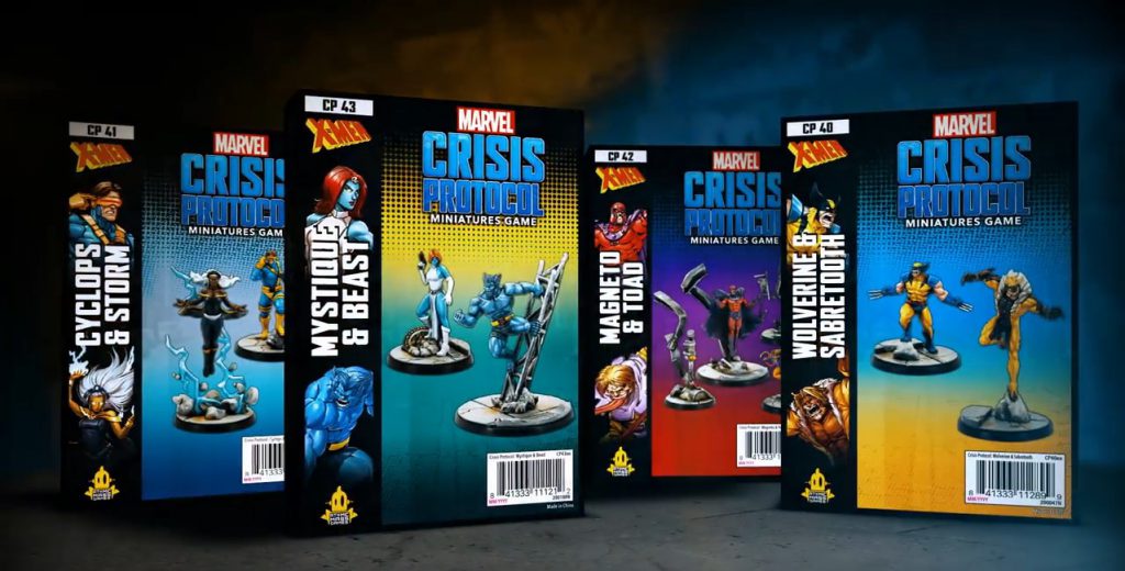 Cajas de expansión de los X-Men y Hermandad de Mutantes para Marvel Crisis Protocol, juego de miniaturas