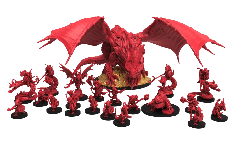 Epic Encounters de Steamforged Games red dragon goblins