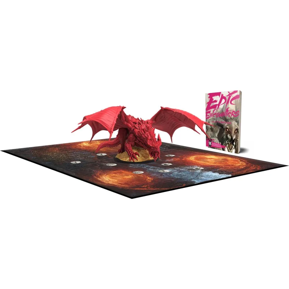 Epic Encounters DnD Dungeons and Dragons aventuras dragón rojo