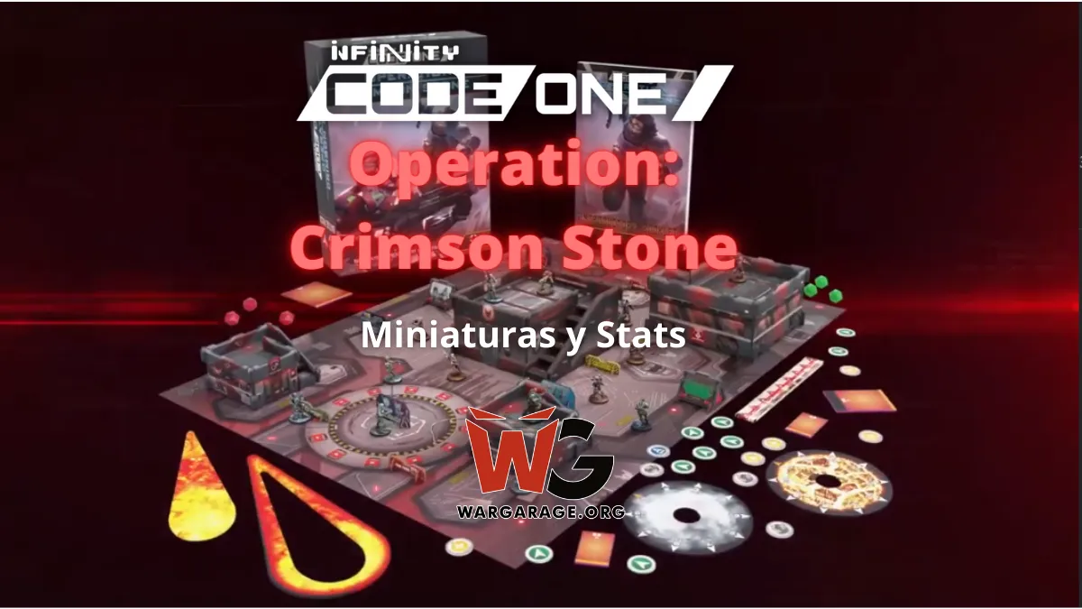 Infinity code one crimson stone miniaturas