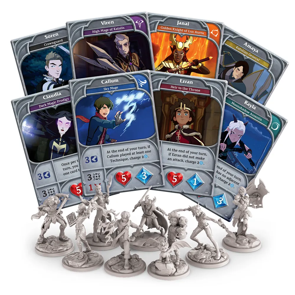 The Dragon Prince: Battlecharged cards miniatures