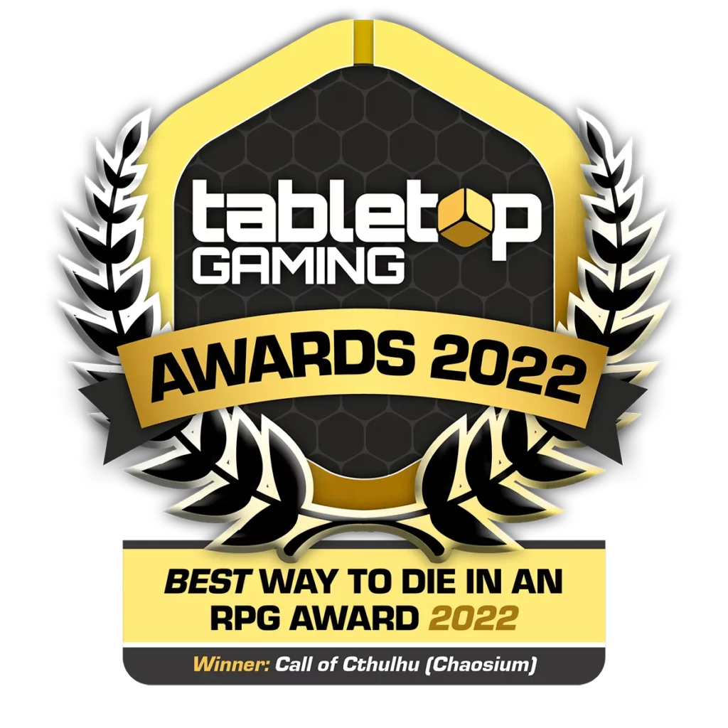 Premios Tabletop Gaming 2022 para los mejores juegos de mesa, RPGs y accesorios MEJOR FORMA DE MORIR EN UN RPG 2022