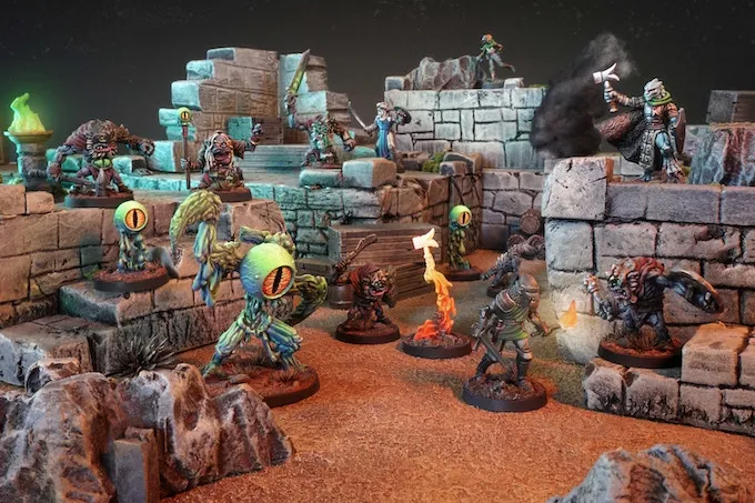 Relicblade: Catacombs of Kural, campaña para solitario y cooperativo del juego de miniaturas  (Kickstarter)