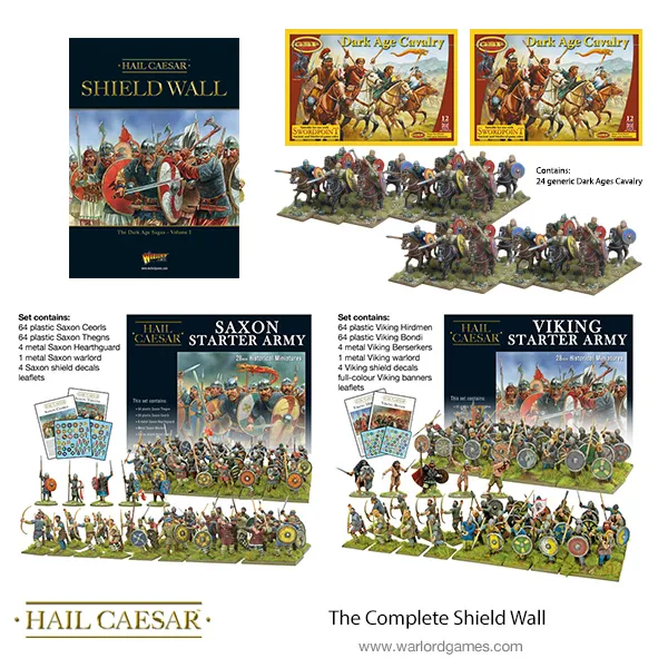 Trae a los Vikingos a tu mesa de juego con estos 6 Wargames de miniaturas Hail Caesar Shield Wall